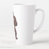 Tasse Latte Gorilla Bodybuilder Weight Lifter Pop Art Cartoon (Droite)