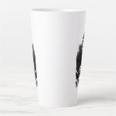 Tasse Latte Gorilla Lope Digital Outline Art (Devant)