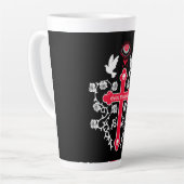 Tasse Latte Goth Post Punk Mode (Angle gauche)