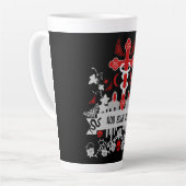 Tasse Latte Goth Post Punk Mode (Angle gauche)