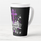 Tasse Latte Goth Post Punk Mode (Angle droit)