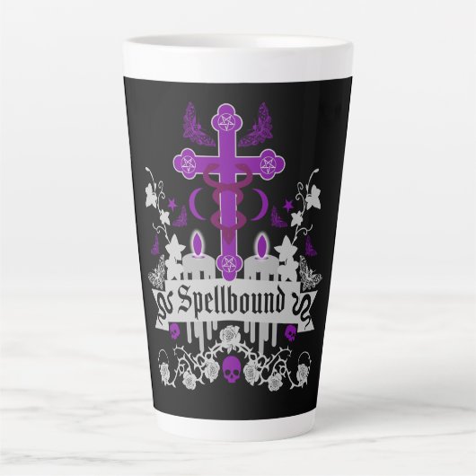 Tasse Latte Goth Post Punk Mode (Devant)