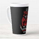 Tasse Latte Goth Post Punk Rock (Angle gauche)