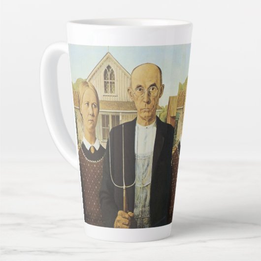Tasse Latte Gothic américain (Angle gauche)