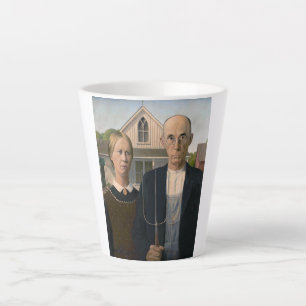 Tasse Latte Gothic américain : Vie rurale Pauvre fermier rural