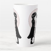 Tasse Latte Gothique Emo Enfants Kiss Valentine's Day (Devant)