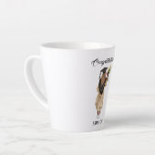 Tasse Latte Graduation de l'aquarelle personnalisée (6) (Angle gauche)