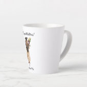 Tasse Latte Graduation de l'aquarelle personnalisée (6) (Angle droit)
