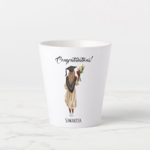 Tasse Latte Graduation de l'aquarelle personnalisée (6)
