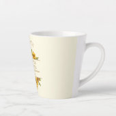 Tasse Latte Graduation Sunflowers Floral Graduation (Droite)