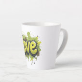 Tasse Latte Graffiti Field of Endless Love (Angle droit)