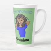 Tasse Latte Grama désagrégé confond cheveux gris Brown (Droite)