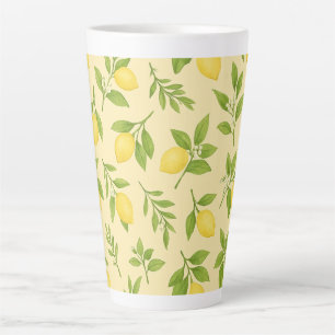 Tasse Latte Grand bol botanique au citron