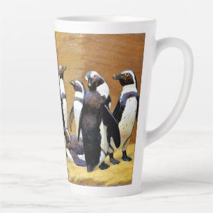 Tasse Latte Grand Groupe de Manchots