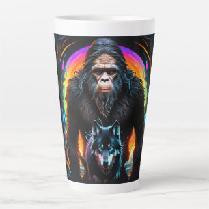 Tasse Latte Grand loup pied coloré Portal