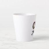 Tasse Latte Grand-mère léopard, grand-mère de chat Sublimation (Devant)
