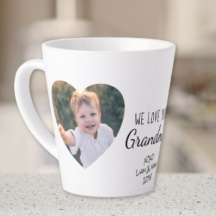 Tasse Latte Grand-mère Vous Aimez Photo Personnalisée