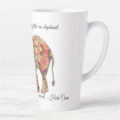 Tasse Latte Grand Musique d'éléphant (Droite)