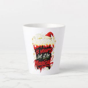 Tasse Latte Grand style grunge Noël cosy hiver