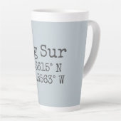 Tasse Latte Grande latitude et longitude de Sur (Angle droit)