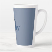 Tasse Latte Grandes Couleurs Bleues (Droite)