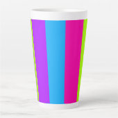 Tasse Latte Grandes Couleurs Néon | (Devant)