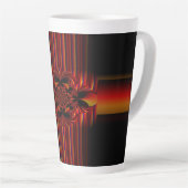 Tasse Latte Grandes Petites Bandes Avec Bow (Angle droit)