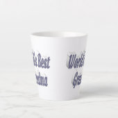 Tasse Latte Grandma typographie grise Fête des mères (Devant)