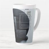 Tasse Latte Graphisme moderne (Angle droit)