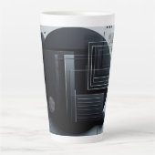 Tasse Latte Graphisme moderne (Devant)