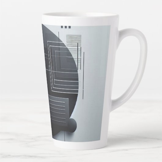 Tasse Latte Graphisme moderne (Droite)