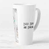 Tasse Latte Gras, courageux et brillant - Café élégant (Angle droit)