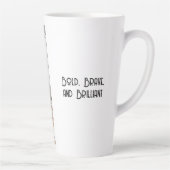 Tasse Latte Gras, courageux et brillant - Café élégant (Droite)