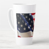 Tasse Latte Gras Etoiles et rayures - United States Flag Art (Angle gauche)