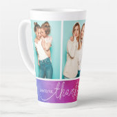 Tasse Latte Grateful Merci béni moderne Trois photo (Angle gauche)