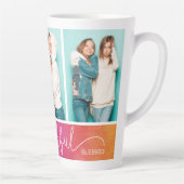 Tasse Latte Grateful Merci béni moderne Trois photo (Droite)