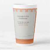 Tasse Latte Gratitude Remains: Stillness Holds Gratitude Every (Devant)
