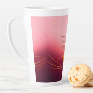 Tasse Latte Gratitude Remains™ : Un matin et une nuit guidés p
