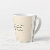 Tasse Latte Gratitude Remains: Wherever You Stand, Be Grateful (Angle droit)