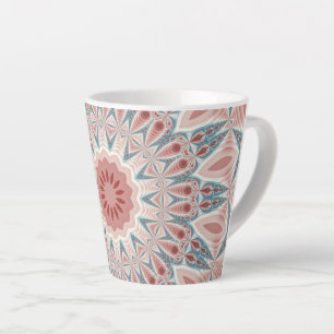 Tasse Latte Grattez moderne Kaleidoscope Mandala art fractal