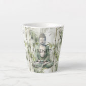 Tasse Latte Green Bamboo Serenity Buddha (Devant)