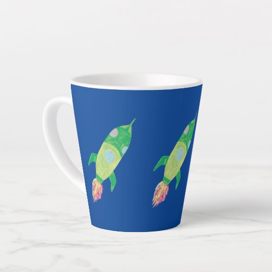 Tasse Latte Green Chilton Space Rocket Star (Angle gauche)