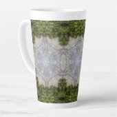 Tasse Latte Green Moss & Earth Nature Art (Angle gauche)
