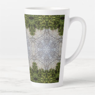Tasse Latte Green Moss & Earth Nature Art