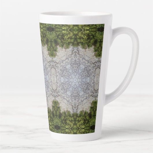 Tasse Latte Green Moss & Earth Nature Art (Droite)