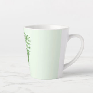 Tasse Latte Green plant in the shape of a bouquet.