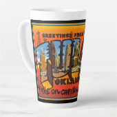 Tasse Latte Greetings from Tulsa (Angle gauche)