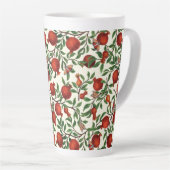 Tasse Latte Grenades et papillons Bella sur blanc (Angle droit)