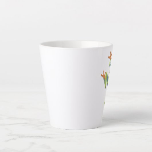 Tasse Latte Grenouille-Arbre Amphibienne (Devant)