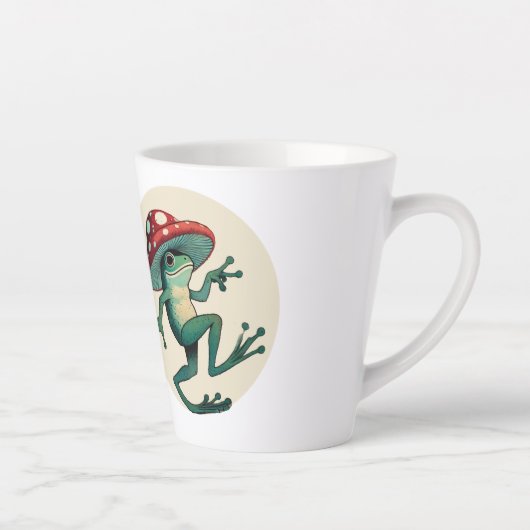 Tasse Latte Grenouille des champignons (Droite)